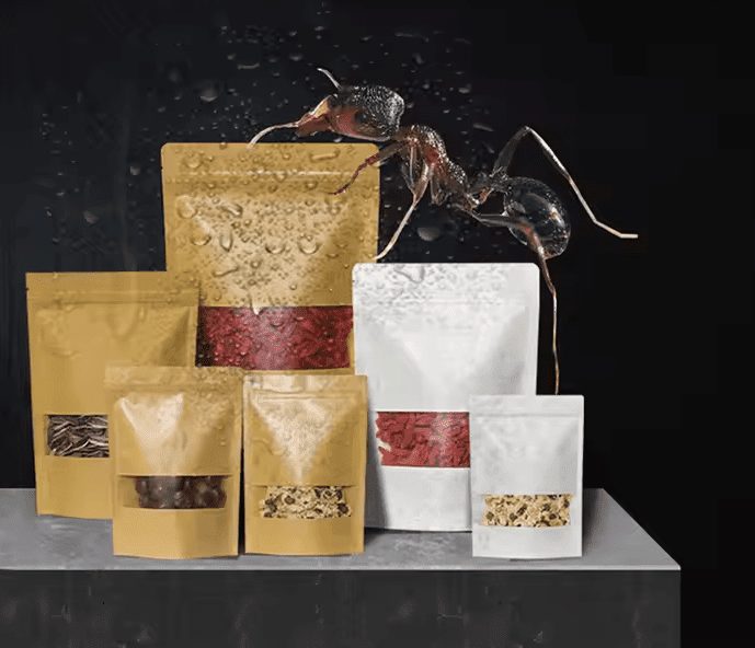 Kraft Paper Ziplock Bag 6×8 pec 50