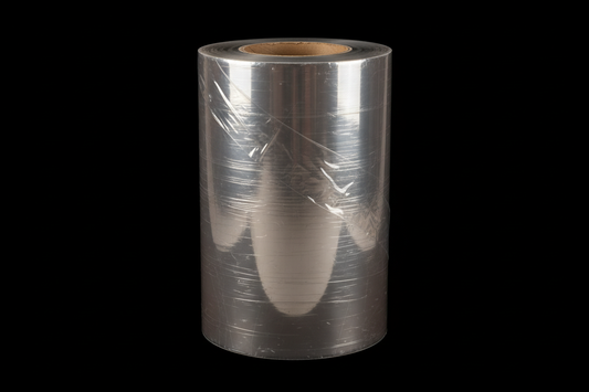 Large Film wrap Roll for Packing  photo background is black