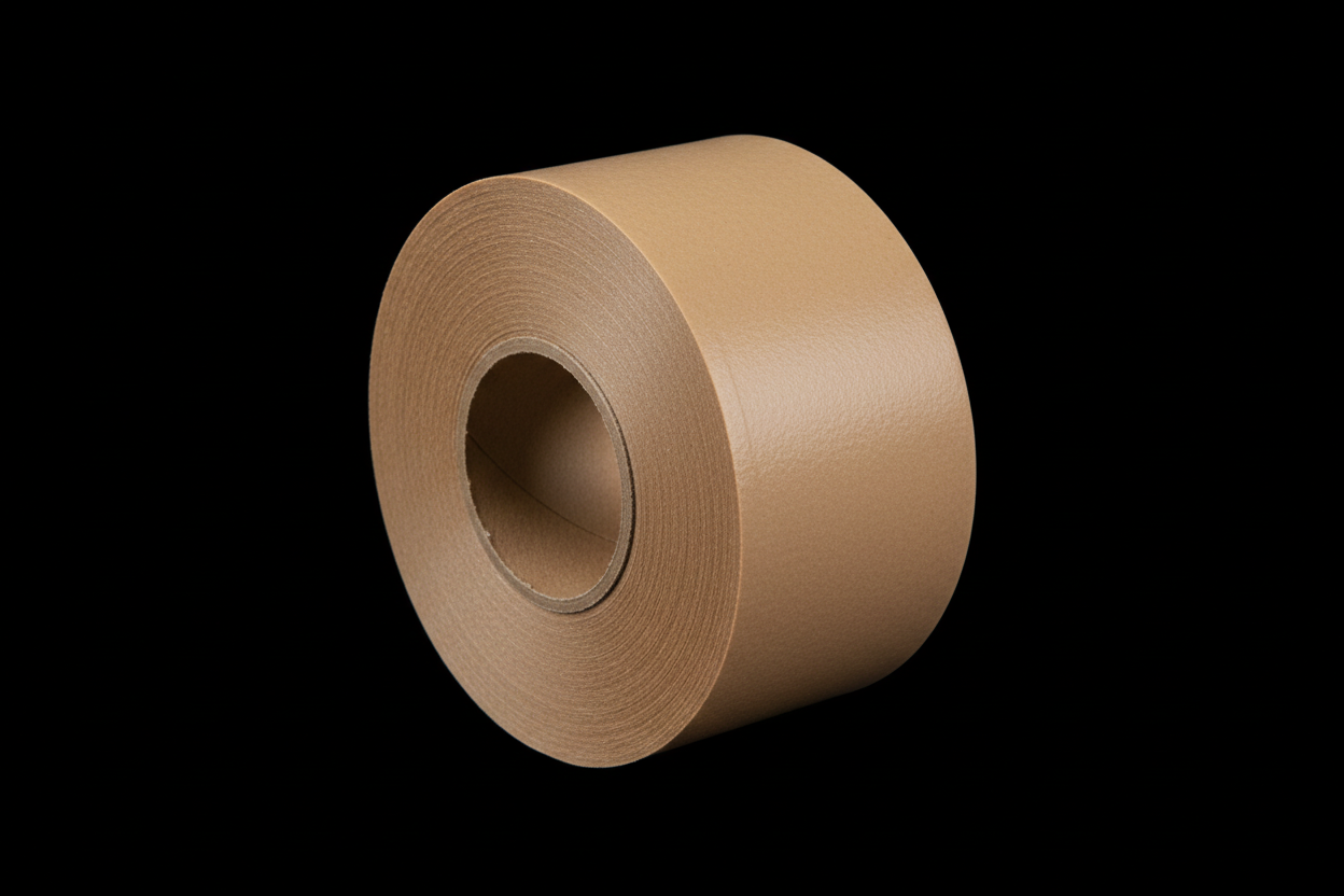 light color brown tape and tape matiral poly and background photo color black 